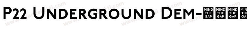 P22 Underground Dem字体转换